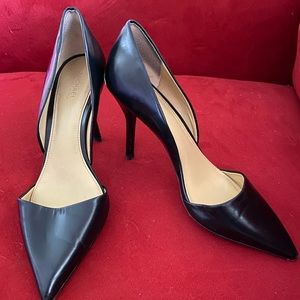 Michael Kors black leather high heels size 8 1/2